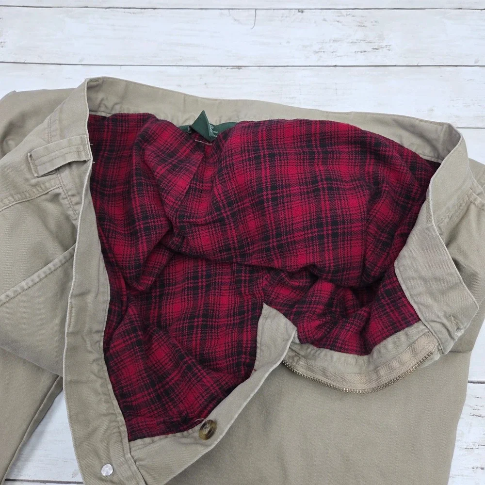 Woolrich Pants Mens 38x32 Khaki Tan Cotton Pants‎ Stained